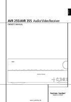 Harman-Kardon AVR-355-Owners-Manual